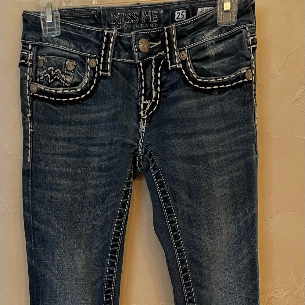 Miss Me Irene Boot Cut Denim Blue Jeans 25 X 33 Ladies Women’s Juniors 25x33